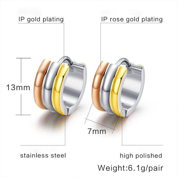stud fxm arrival fashion jewelry birthday gift ip gold color big 13mm size 3 round simple titanium steel earring, Golden;silver
stud fxm arrival fashion jewelry birthday gift ip gold color big 13mm size 3 round simple titanium steel earring, Golden;silver