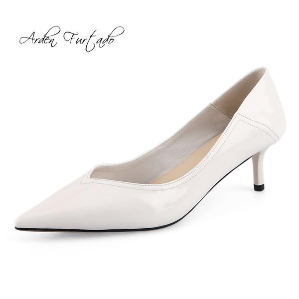 spring autumn med heels 5cm pointed toe white pumps genuine leather burgundy dress shoes office lady, Black
spring autumn med heels 5cm pointed toe white pumps genuine leather burgundy dress shoes office lady, Black