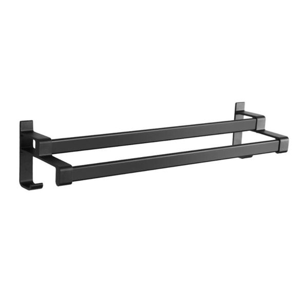 towel racks 1pc non-punch bar bathroom hook double rods rack storage black (40cm with nail-glue)
towel racks 1pc non-punch bar bathroom hook double rods rack storage black (40cm with nail-glue)