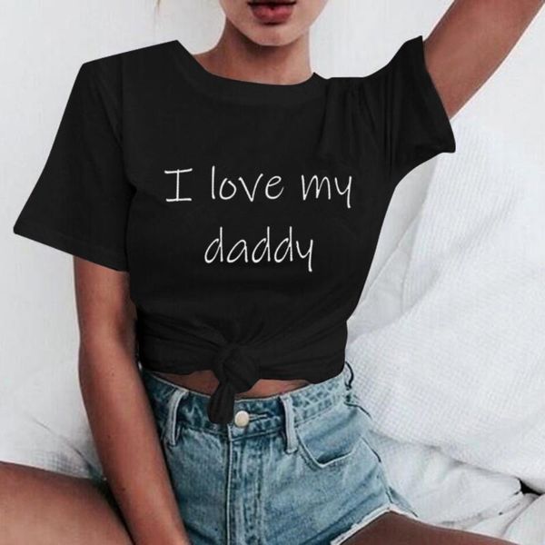 women's t-shirt summer women t shirt i love my daddy print short sleeve leisure tee casual female father's day t-shirts plus size, White
women's t-shirt summer women t shirt i love my daddy print short sleeve leisure tee casual female father's day t-shirts plus size, White