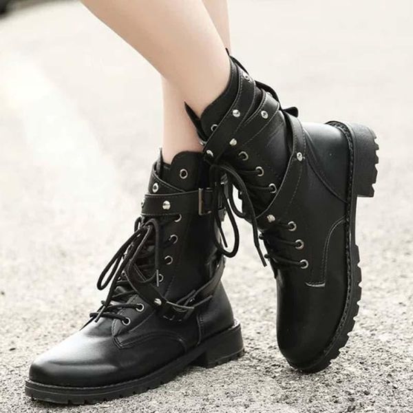 boots fashion black women heel lace-up soft leather platform shoes woman party ankle high heels punk
boots fashion black women heel lace-up soft leather platform shoes woman party ankle high heels punk
