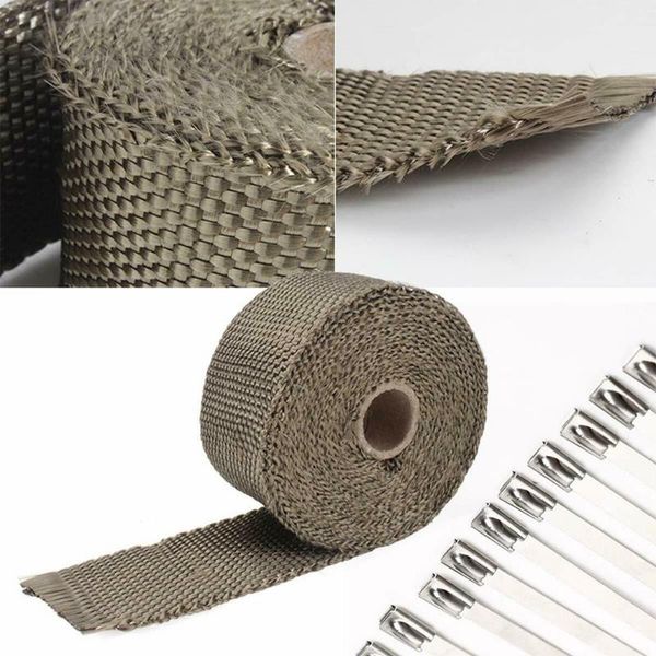 manifold & parts 10m motorcycle exhaust thermal tape heat wrap insulation roll resistant with stainless ties
manifold & parts 10m motorcycle exhaust thermal tape heat wrap insulation roll resistant with stainless ties