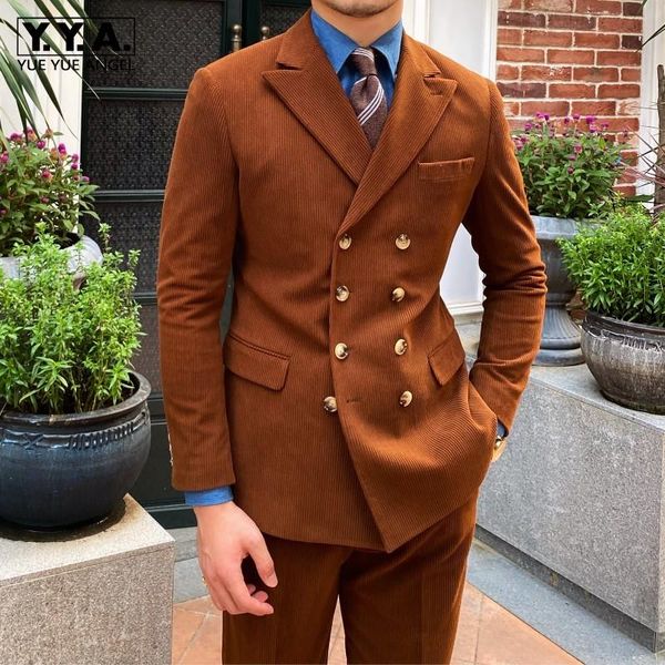 men japan style retro slim corduroy blazer 2 piece set autumn business straight trousers double breasted suit jacket oversize men's sui, White;black
men japan style retro slim corduroy blazer 2 piece set autumn business straight trousers double breasted suit jacket oversize men's sui, White;black