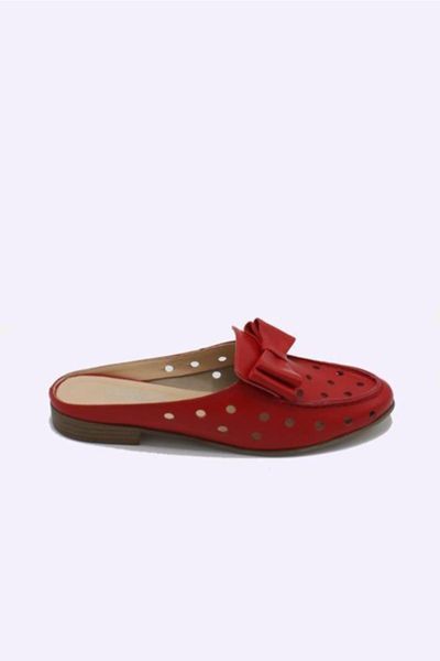 slippers hare red, Black