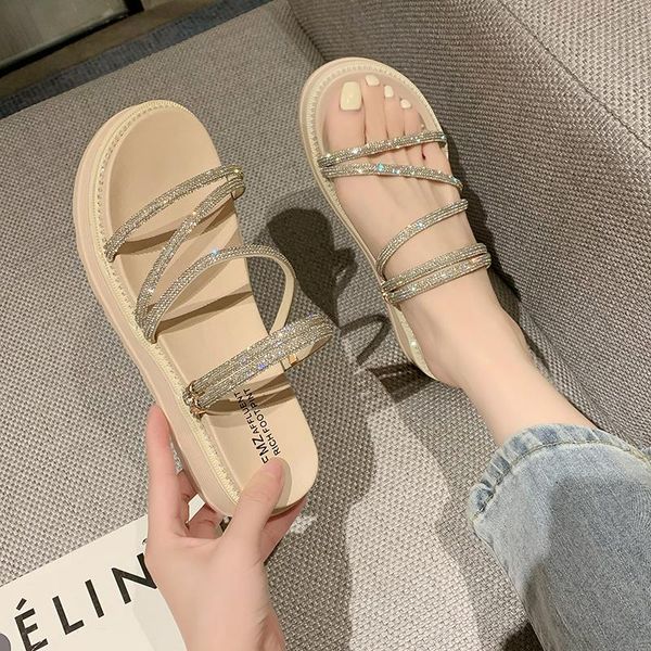 sandals platform wedge women narrow band shiny open toe slippers shoes summer thick sole black beige
sandals platform wedge women narrow band shiny open toe slippers shoes summer thick sole black beige