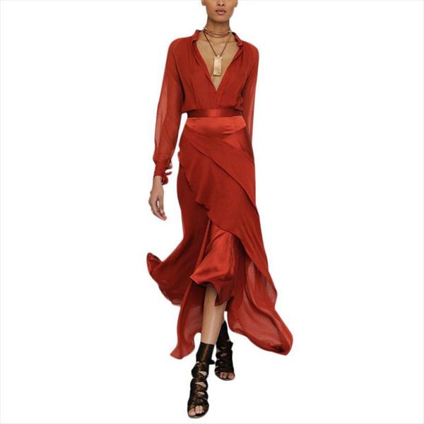 pure color asymmetrical spring summer womens dress long sleeve chiffon boho maxi dresses v neck empire streetwear vestido, Black;gray
pure color asymmetrical spring summer womens dress long sleeve chiffon boho maxi dresses v neck empire streetwear vestido, Black;gray