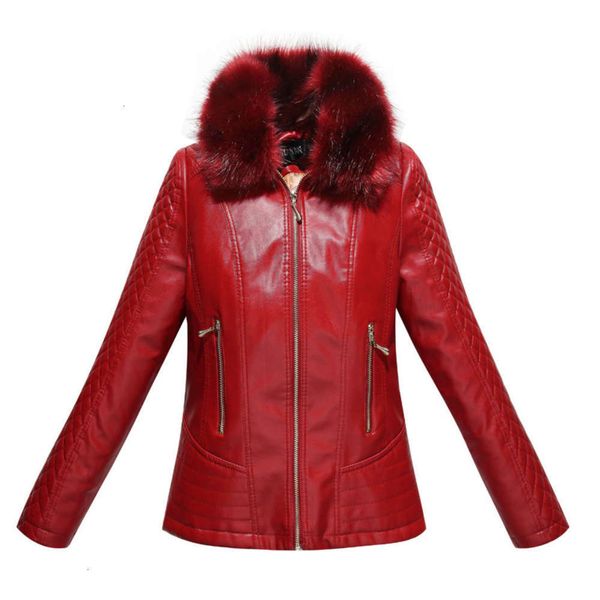 women's jackets coats korean fur collar spring thickened leather short t8je, Black;brown
women's jackets coats korean fur collar spring thickened leather short t8je, Black;brown