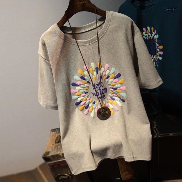 cotton short-sleeved t-shirt women's 2021 spring and summer korean style loose simple wild printing bottoming shirt top, White
cotton short-sleeved t-shirt women's 2021 spring and summer korean style loose simple wild printing bottoming shirt top, White