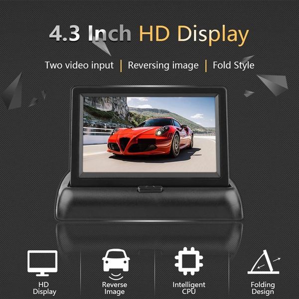 4.3inch car auto foldable monitor lcd screen dash rear view input universal for truck 2 rca video dvd
4.3inch car auto foldable monitor lcd screen dash rear view input universal for truck 2 rca video dvd