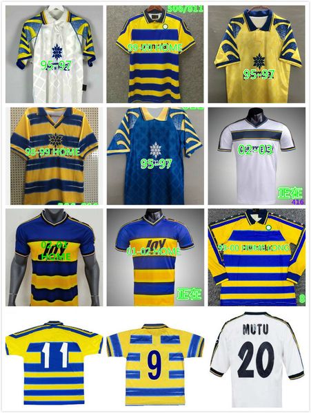 retro parma soccer jerseys 00 97 03 99 02 1913 vintage classic collection 1999 2000 calcio #9 crespo #21 thuram amoroso cannavaro buffon, Black
retro parma soccer jerseys 00 97 03 99 02 1913 vintage classic collection 1999 2000 calcio #9 crespo #21 thuram amoroso cannavaro buffon, Black