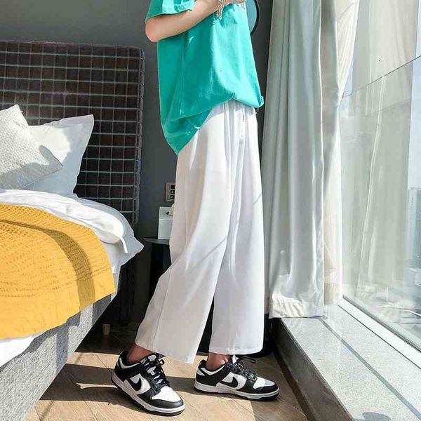 men's pants summer thin casual fashion multicolor drawstring wide-leg men streetwear loose straight ice silk mens 6pxl, Black
men's pants summer thin casual fashion multicolor drawstring wide-leg men streetwear loose straight ice silk mens 6pxl, Black