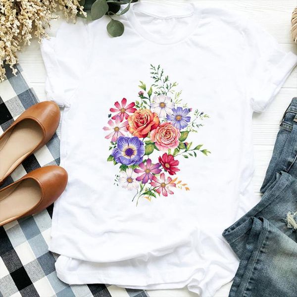 men lady fashion 90s elegant t shirts office style cute flower floral tee mens female shirt clothes graphic, White;black
men lady fashion 90s elegant t shirts office style cute flower floral tee mens female shirt clothes graphic, White;black