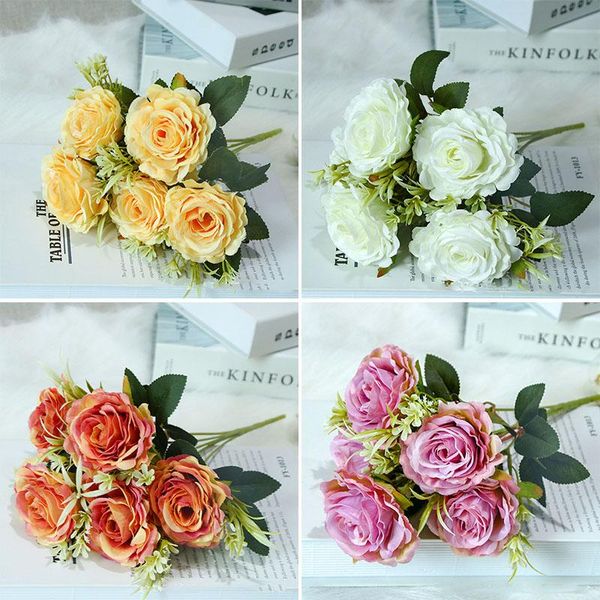 artificial flowers for decoration silk rose peony mariage bouquet fake flower christmas home wedding decor wreath decorative &
artificial flowers for decoration silk rose peony mariage bouquet fake flower christmas home wedding decor wreath decorative &
