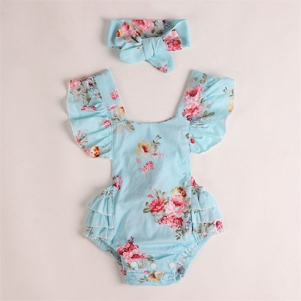 summer cute baby girls romper jumpsuit headband floral outfits sunsuit set 0-18m children kids clothes 210826, Blue
summer cute baby girls romper jumpsuit headband floral outfits sunsuit set 0-18m children kids clothes 210826, Blue