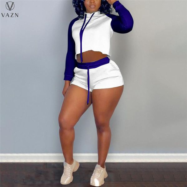 women's tracksuits vazn 2021 women casual holiday style long sleeve hooded collarelastic short pants pure color lady 2 piece sets, Gray
women's tracksuits vazn 2021 women casual holiday style long sleeve hooded collarelastic short pants pure color lady 2 piece sets, Gray