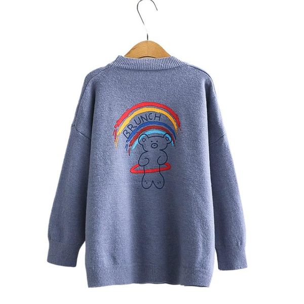 women's sweaters women sweater winter 2021 jumpers casual o-neck knitted pllover long sleeve rainbow cartoon print sweet style female, White;black
women's sweaters women sweater winter 2021 jumpers casual o-neck knitted pllover long sleeve rainbow cartoon print sweet style female, White;black