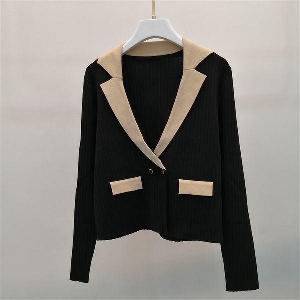 2021 milan style spring summer brand same style sweater print regular long sleeve black lapel new women clothes mingzhi, White;black
2021 milan style spring summer brand same style sweater print regular long sleeve black lapel new women clothes mingzhi, White;black
