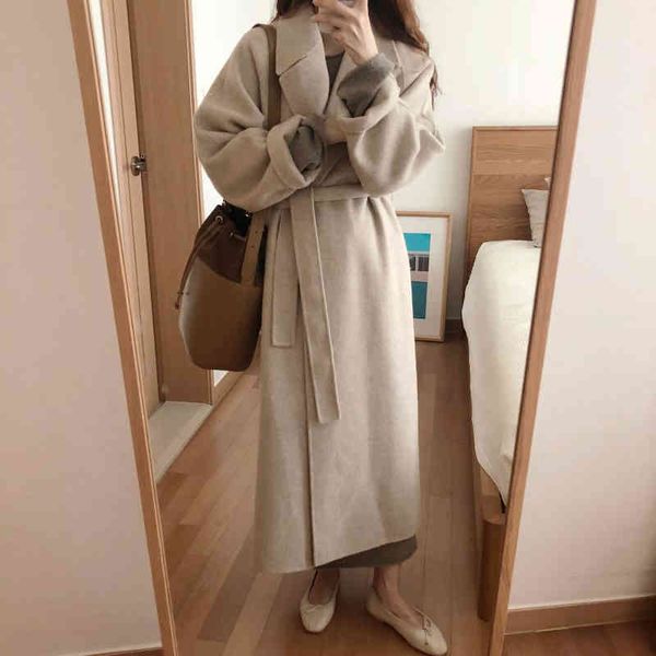 women's jackets lmq new winter women korean elegant wool coat solid color long sleeve chic outerwear overcoat loose plus size card, Black;brown
women's jackets lmq new winter women korean elegant wool coat solid color long sleeve chic outerwear overcoat loose plus size card, Black;brown