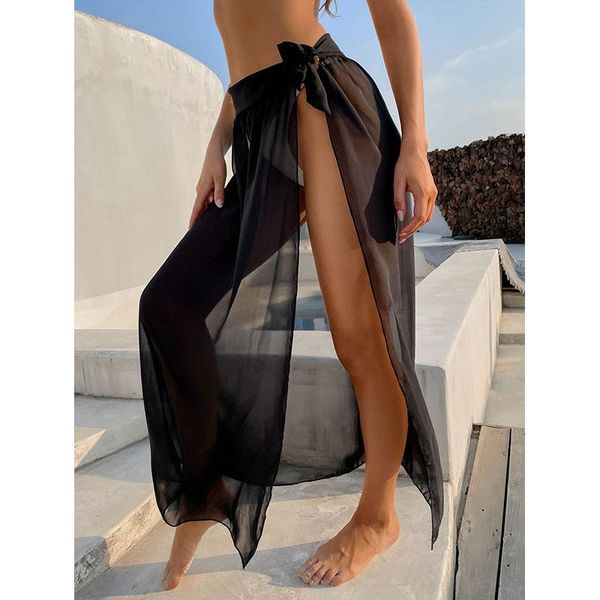 high waist summer beach dress women polka dot mesh cover ups transparent swimsuit up sarong wear women's swimwear, White;black
high waist summer beach dress women polka dot mesh cover ups transparent swimsuit up sarong wear women's swimwear, White;black