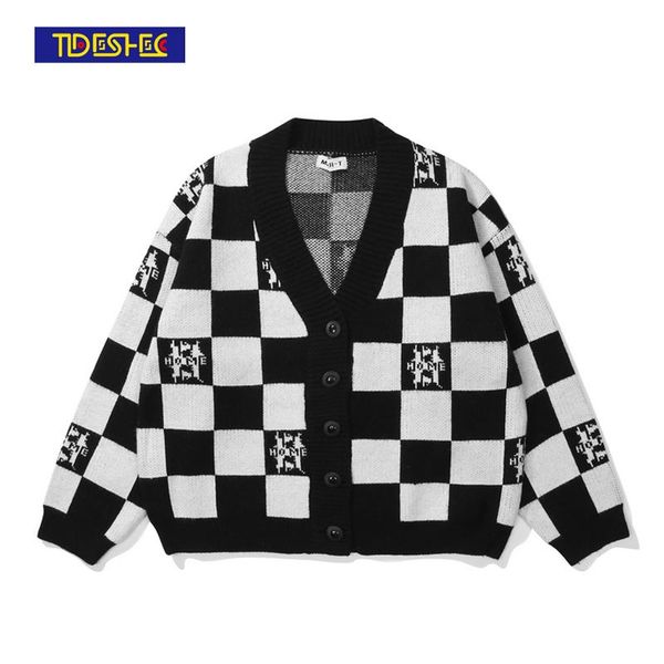 men's sweaters mens hip hop streetwear harajuku sweater retro cardigan single-breasted black white knitted oversized cotton pullover, White;black
men's sweaters mens hip hop streetwear harajuku sweater retro cardigan single-breasted black white knitted oversized cotton pullover, White;black