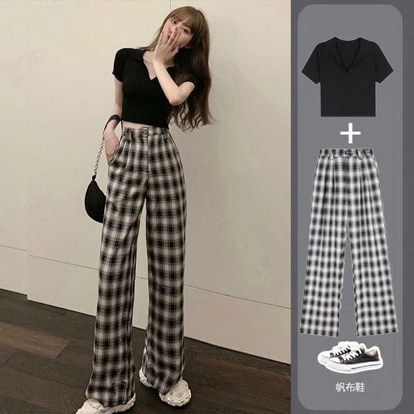 suit, female autumn korean style 2021 and winter two-piece short-height high student plaid pants ins fashion women's two piece, White
suit, female autumn korean style 2021 and winter two-piece short-height high student plaid pants ins fashion women's two piece, White