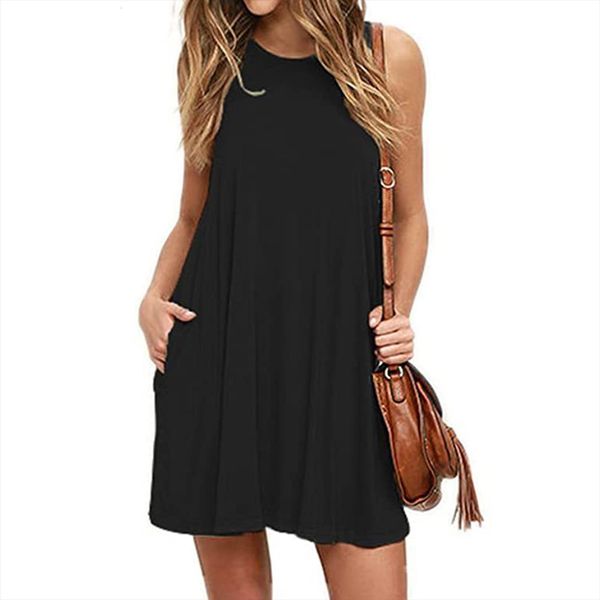25 vintage black sleeveless solid women dresses color pockets plus size sundress o neck casual summer for, Black;gray
25 vintage black sleeveless solid women dresses color pockets plus size sundress o neck casual summer for, Black;gray
