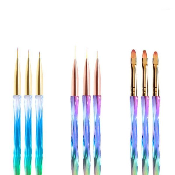 professional nail art liner brush uv gel painting acrylic brushes striping for short strokes, details, blending b471, Yellow
professional nail art liner brush uv gel painting acrylic brushes striping for short strokes, details, blending b471, Yellow