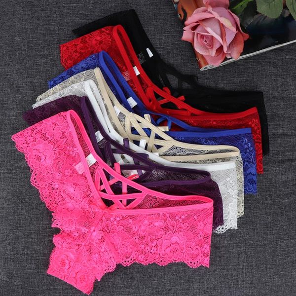 women's panties 1pc erotic lingerie ladies elastic bandage lace flowers t-back briefs g-string thongs charming underwear, Black;pink
women's panties 1pc erotic lingerie ladies elastic bandage lace flowers t-back briefs g-string thongs charming underwear, Black;pink