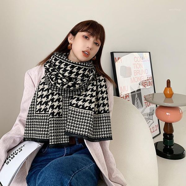 scarves 2021 houndstooth winter scarf women cashmere warm pashmina foulard lady luxury hijab female bandana head scarfs echarpe1, Blue;gray
scarves 2021 houndstooth winter scarf women cashmere warm pashmina foulard lady luxury hijab female bandana head scarfs echarpe1, Blue;gray
