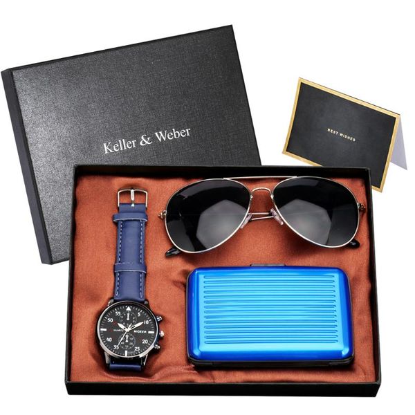 wristwatches fashion men's gift set quartz watches male clock cool sunglasses case/wallet man gifts with box, Slivery;brown
wristwatches fashion men's gift set quartz watches male clock cool sunglasses case/wallet man gifts with box, Slivery;brown