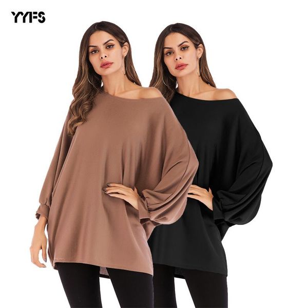 women's sweaters sell through a undertakes to europe and the united states qiu dong big yards t-shirt woman pure color round collar coa, White;black
women's sweaters sell through a undertakes to europe and the united states qiu dong big yards t-shirt woman pure color round collar coa, White;black