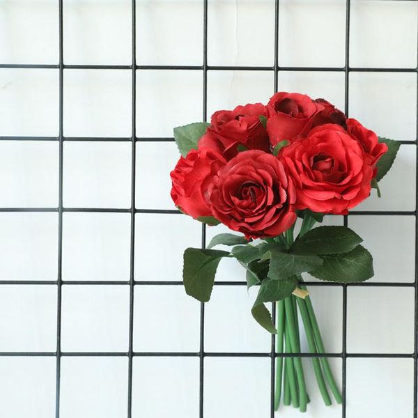 decorative flowers & wreaths artificial hand bouquet small roses home wedding garden decoration long branch diy bridal silk simulation flowe
decorative flowers & wreaths artificial hand bouquet small roses home wedding garden decoration long branch diy bridal silk simulation flowe