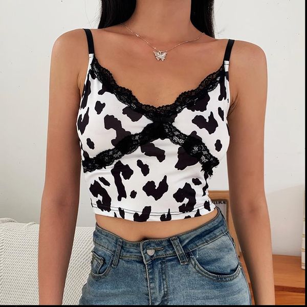 v neck cow womens tank printed summer crop lace patchwork cami spaghetti strap fashion streetwear, White
v neck cow womens tank printed summer crop lace patchwork cami spaghetti strap fashion streetwear, White