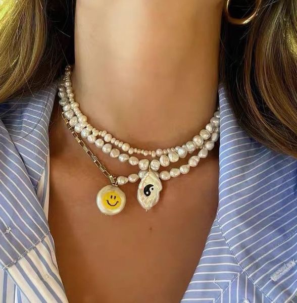 necklace female minority fashion smiling face smiling neck chain simple and versatile cool temperament clavicle chain, Silver
necklace female minority fashion smiling face smiling neck chain simple and versatile cool temperament clavicle chain, Silver