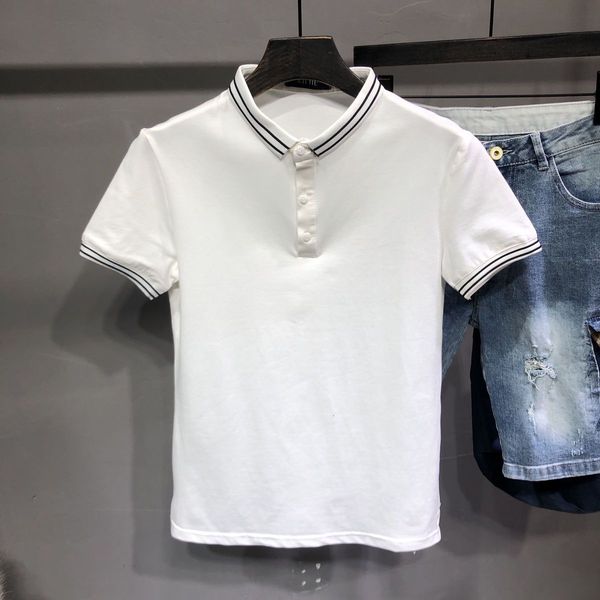 men's t-shirts summer short-sleeve cotton shirt sww9, White;black 
men's t-shirts summer short-sleeve cotton shirt sww9, White;black