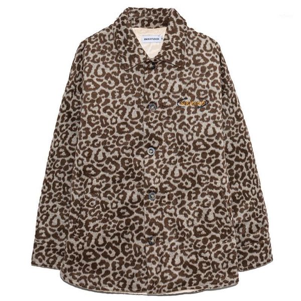men's jackets men leopard printed woolen parkas jacket harajuku high street warm coats oversized streetwear couple casual, Black;brown
men's jackets men leopard printed woolen parkas jacket harajuku high street warm coats oversized streetwear couple casual, Black;brown
