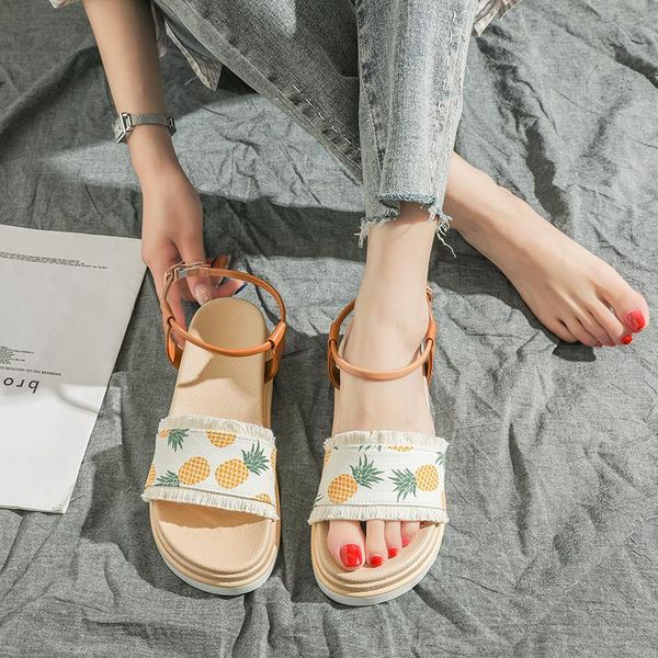 dress shoes women sandal pineapple flat toe bohemian casual beach sandals ladies platform 2021 designer thick bottom wholesale, Black
dress shoes women sandal pineapple flat toe bohemian casual beach sandals ladies platform 2021 designer thick bottom wholesale, Black