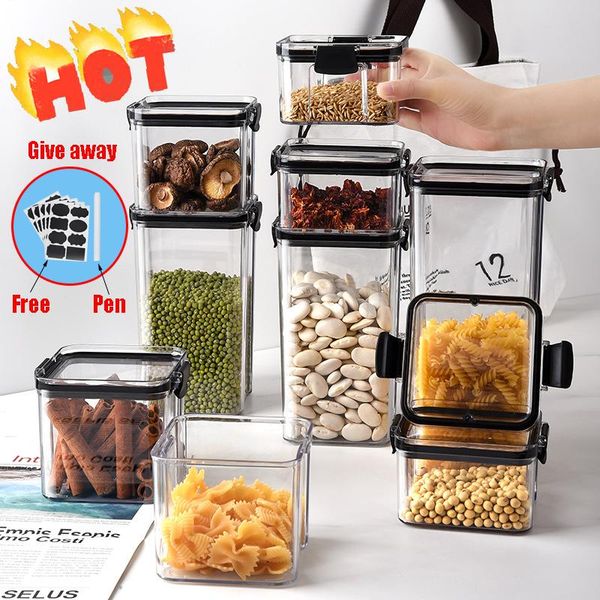 storage bottles & jars 460ml-1800ml plastic kitchen refrigerator noodle box multigrain tank transparent sealed for food container
storage bottles & jars 460ml-1800ml plastic kitchen refrigerator noodle box multigrain tank transparent sealed for food container