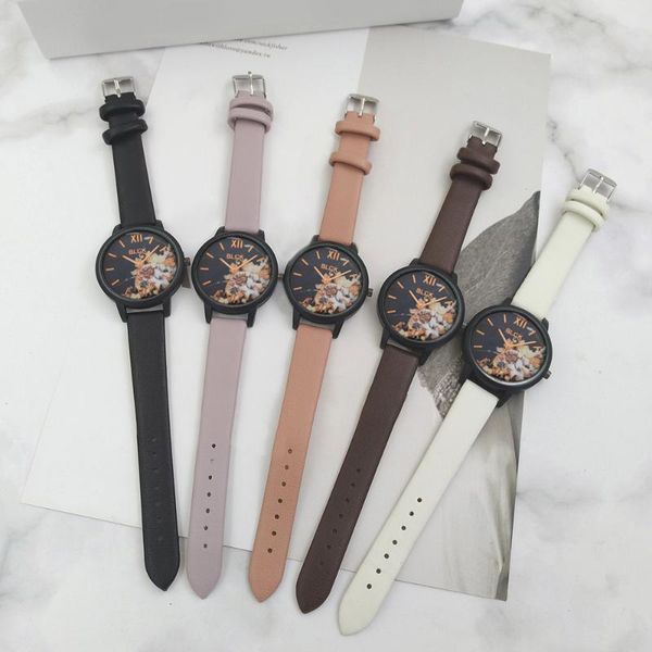 wristwatches 2021 fashion stylish flowers patterned leather strap that simulates a wristwatch quartz watch relogio masculino drop, Slivery;brown
wristwatches 2021 fashion stylish flowers patterned leather strap that simulates a wristwatch quartz watch relogio masculino drop, Slivery;brown
