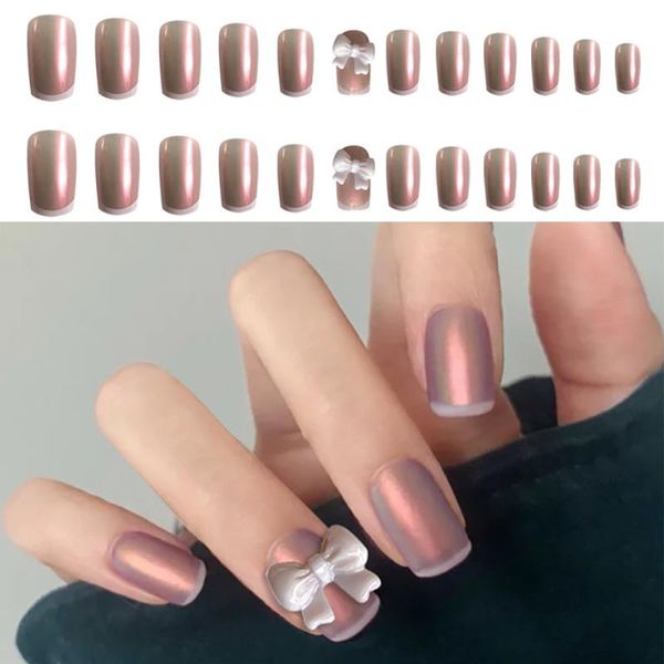 24pcs bowknot false nails full cover artificial butterfly fake detachable manicure press on decoration diy nail art, Red;gold
24pcs bowknot false nails full cover artificial butterfly fake detachable manicure press on decoration diy nail art, Red;gold