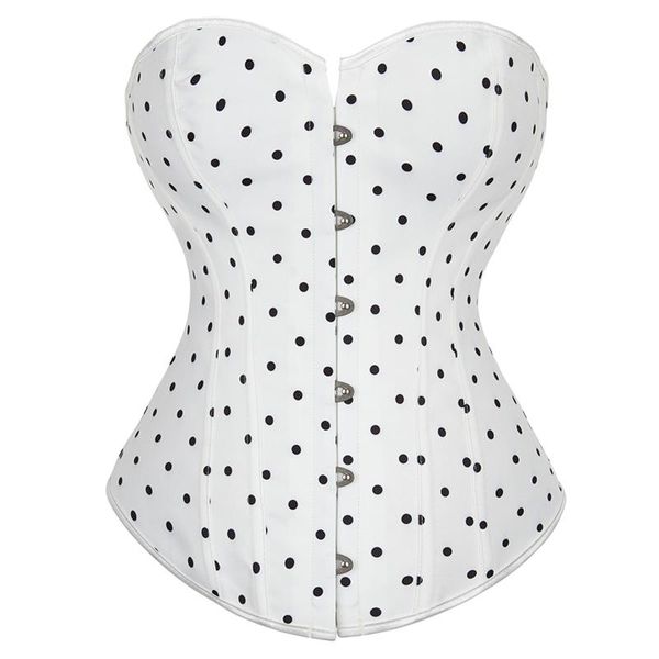 bustiers & corsets 2021 fashion women's white overbust corset polka dots lace up and gothic body shape wear lingerie, Black;white
bustiers & corsets 2021 fashion women's white overbust corset polka dots lace up and gothic body shape wear lingerie, Black;white