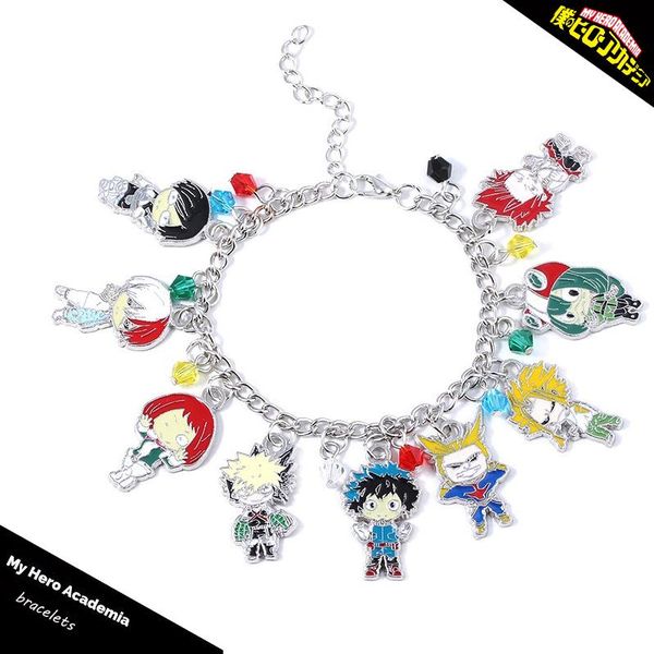 link, chain japen anime my hero academia charm bracelets deku midoriya izuku bakugou katsuki enamel metal wristlet fashion jewelry, Black
link, chain japen anime my hero academia charm bracelets deku midoriya izuku bakugou katsuki enamel metal wristlet fashion jewelry, Black