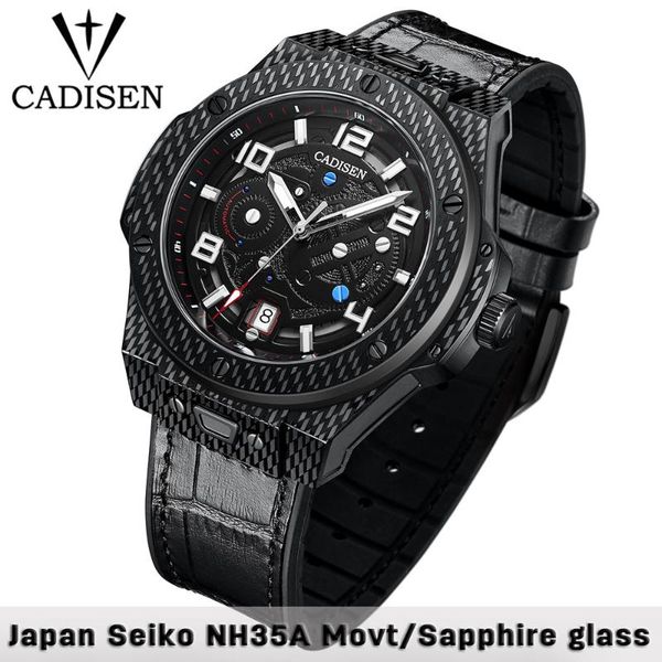 wristwatches cadisen luxury mechanical nh35a watches automatic date genuine leather men watch 100m waterproof business casual, Slivery;brown
wristwatches cadisen luxury mechanical nh35a watches automatic date genuine leather men watch 100m waterproof business casual, Slivery;brown