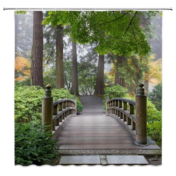 shower curtains wooden bridge curtain decor forest green tree leaves bathroom 70 x inches polyester fabric machine washable
shower curtains wooden bridge curtain decor forest green tree leaves bathroom 70 x inches polyester fabric machine washable