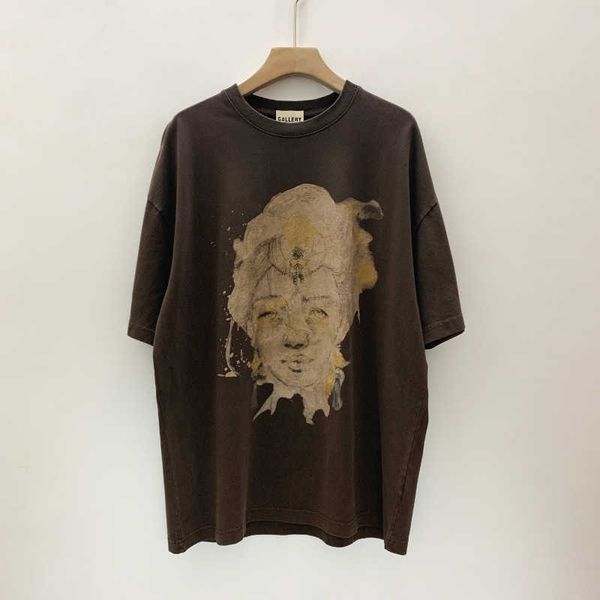 men's t-shirts high street fashion brand galery dept used wash loose round neck print t-shirt, White;black
men's t-shirts high street fashion brand galery dept used wash loose round neck print t-shirt, White;black