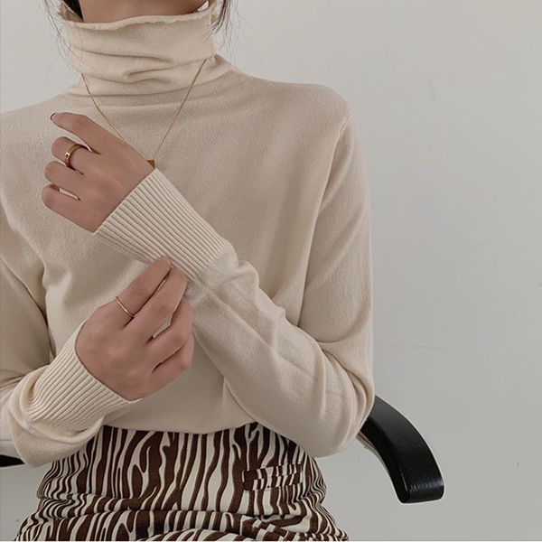 women's t-shirt autumn winter turtleneck sweaters and pullovers korean style fashion clothing long sleeve knitted for 54dr, White
women's t-shirt autumn winter turtleneck sweaters and pullovers korean style fashion clothing long sleeve knitted for 54dr, White