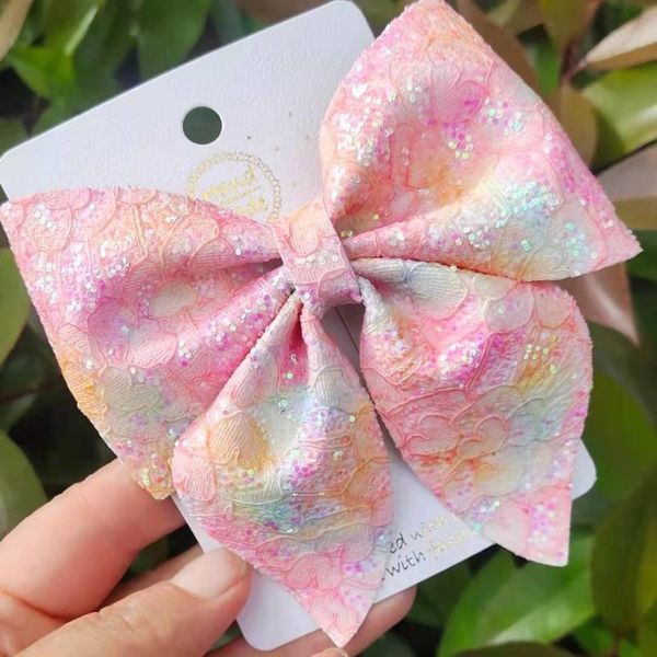 thumbelina 4 inch tie dye lace princess hairpins glitter hair bows with clip dance party bow girls accessories, Slivery;white
thumbelina 4 inch tie dye lace princess hairpins glitter hair bows with clip dance party bow girls accessories, Slivery;white