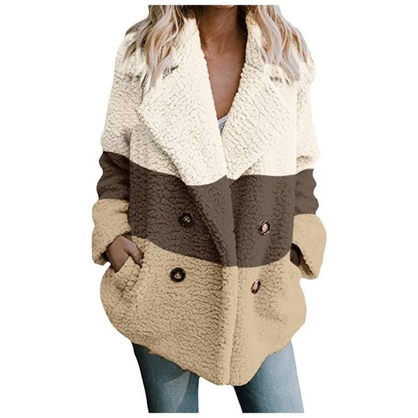 women's jackets winter button lambswool jacket female casual padded thickened suit collar coats ladies warm patchwork cardigan, Black;brown
women's jackets winter button lambswool jacket female casual padded thickened suit collar coats ladies warm patchwork cardigan, Black;brown