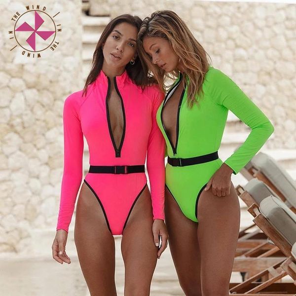 in the wind fluorescent women swimsuit long sleeves belt bikini zipper one-piece monokini beachwear bathing suit suits
in the wind fluorescent women swimsuit long sleeves belt bikini zipper one-piece monokini beachwear bathing suit suits