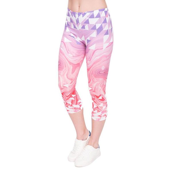women's leggings triangles geometry pink marble printing women summer mid-calf soft material female fitness elasticity leggins pant, Black
women's leggings triangles geometry pink marble printing women summer mid-calf soft material female fitness elasticity leggins pant, Black